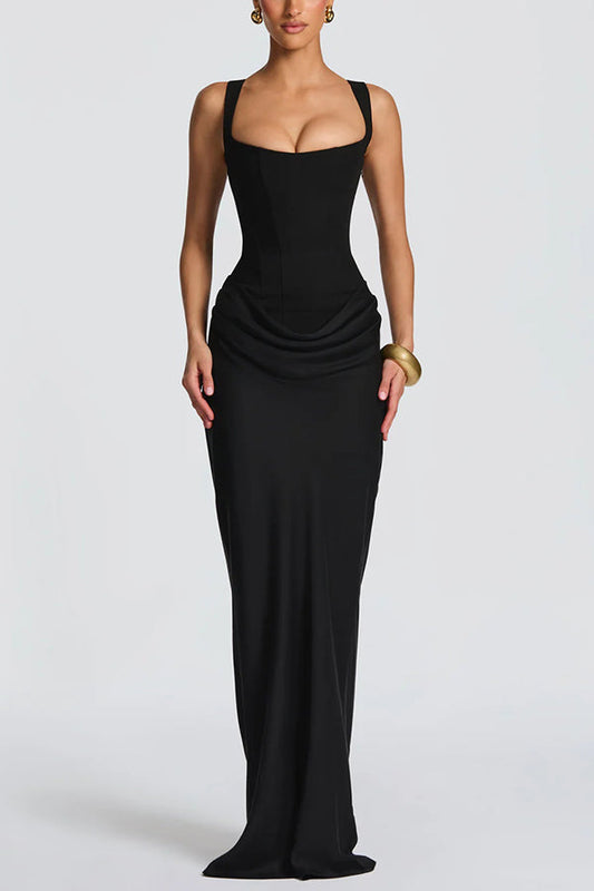 Irene | Vestido Maxi con Escote Cuadrado