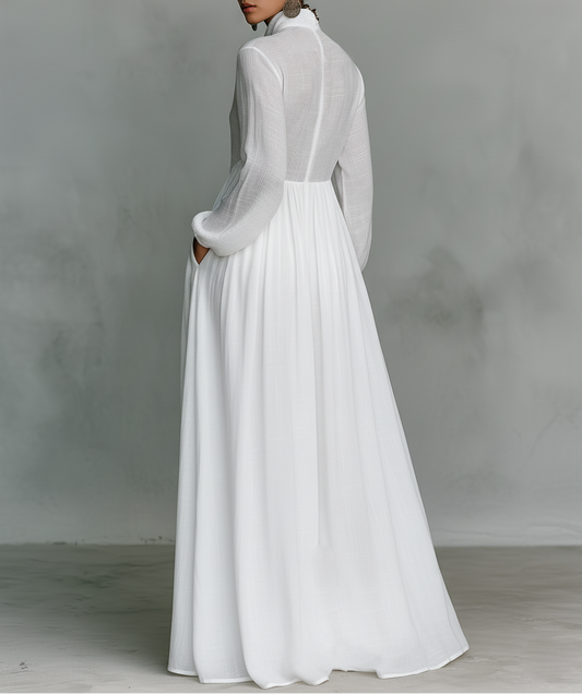 Estela | Vestido maxi minimalista