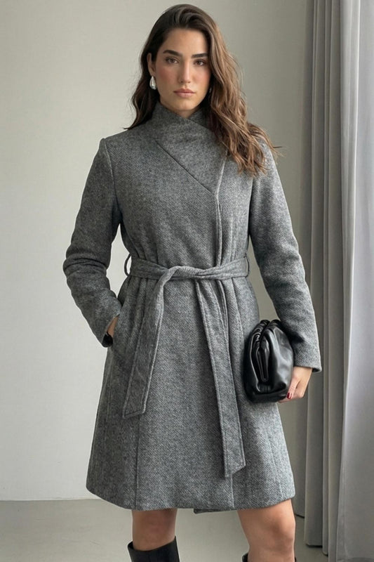 Lola | Abrigo midi solapa