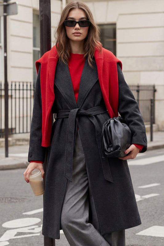 Lara | Abrigo oversized cinturón