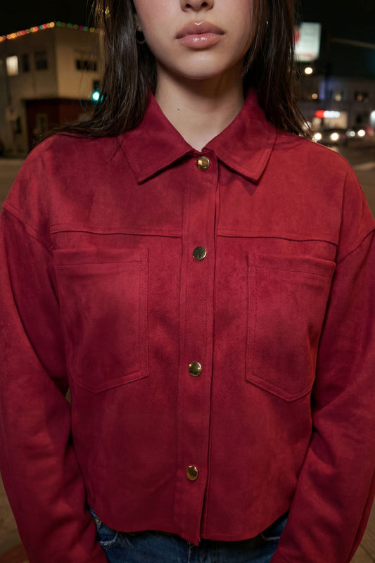 Julia | Chaqueta corta oversized con bolsillos