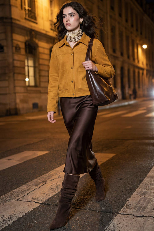 Sonia | Chaqueta efecto ante bolsillos