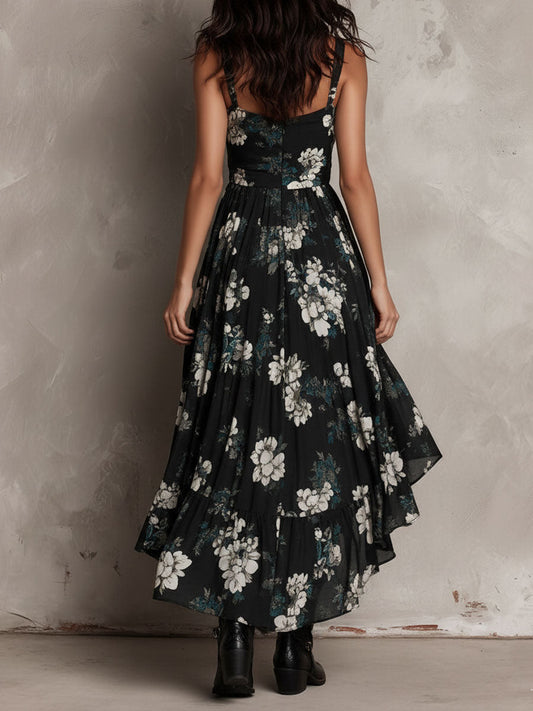 Alma - Vestido bohemio con estampado floral
