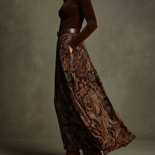 Inmaculada | Conjunto vintage y falda maxi