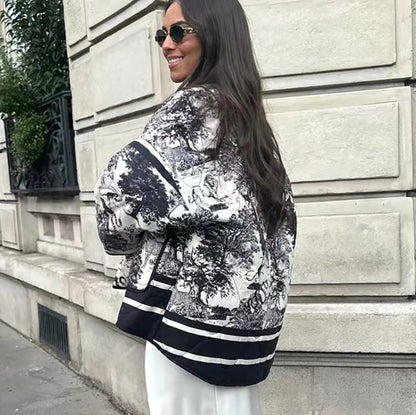 Carla | Chaqueta acolchada estampada