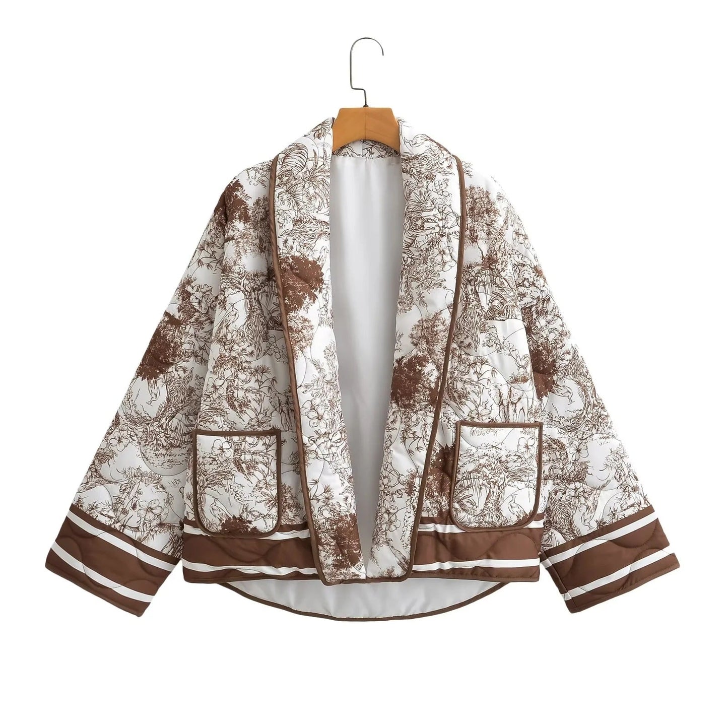 Carla | Chaqueta acolchada estampada