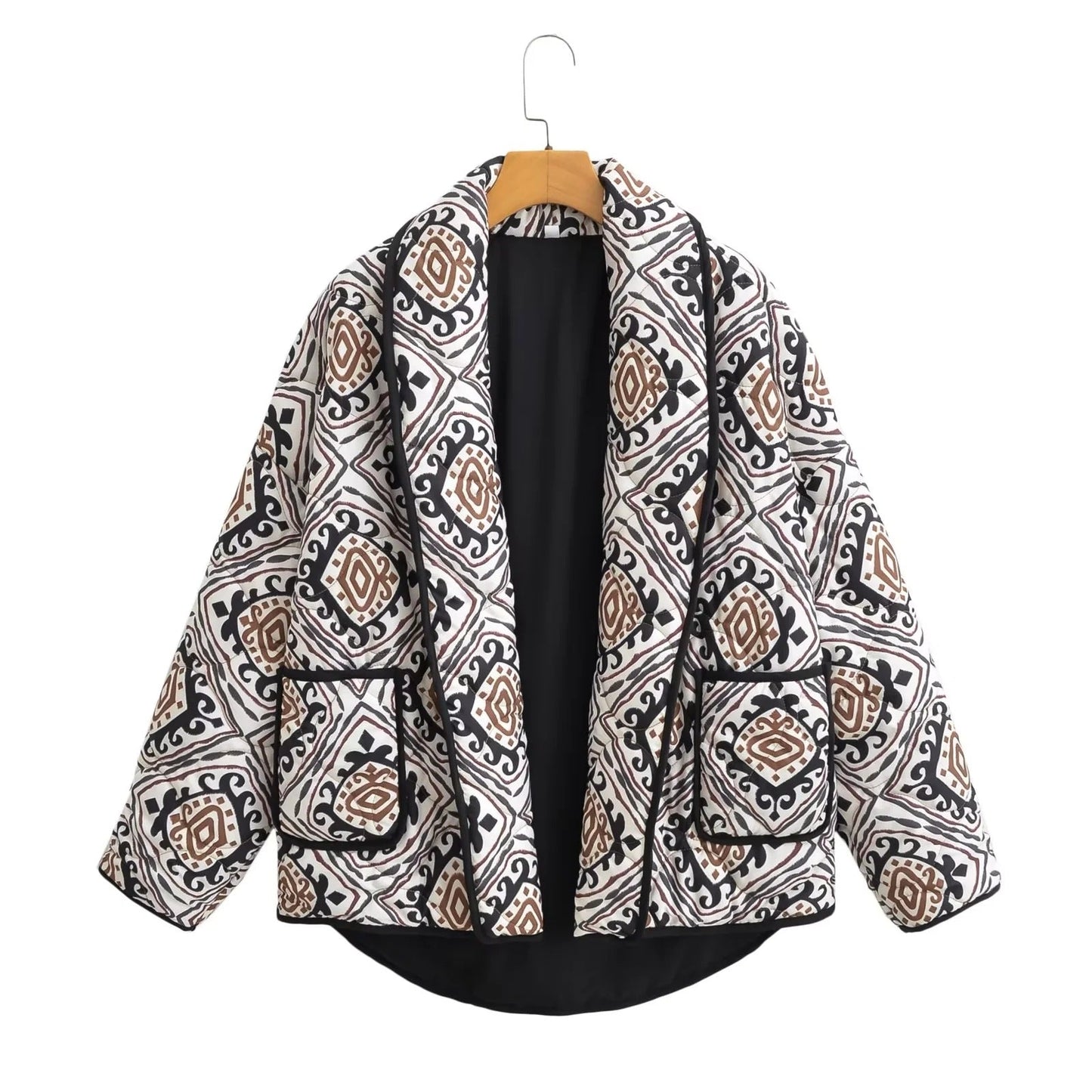 Carla | Chaqueta acolchada estampada