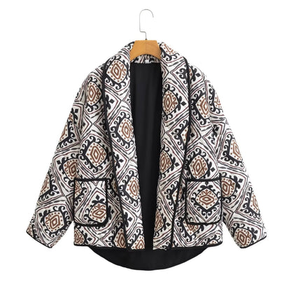 Carla | Chaqueta acolchada estampada