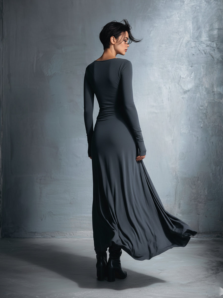 Belen | Vestido Maxi con Lazo Lateral