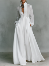 Elena | Vestido maxi minimalista