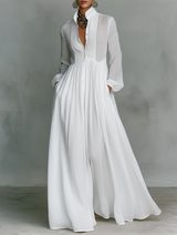 Estela | Vestido maxi minimalista