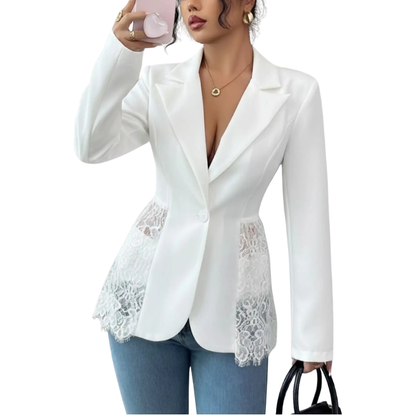 Helena - Blazer elegante con detalles de encaje