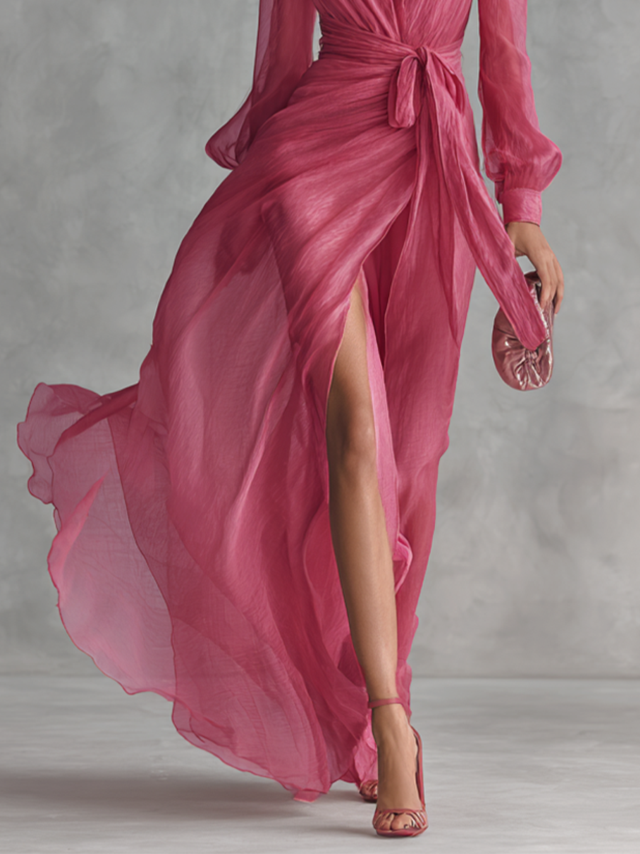 Alba ❘ Vestido largo de chiffon