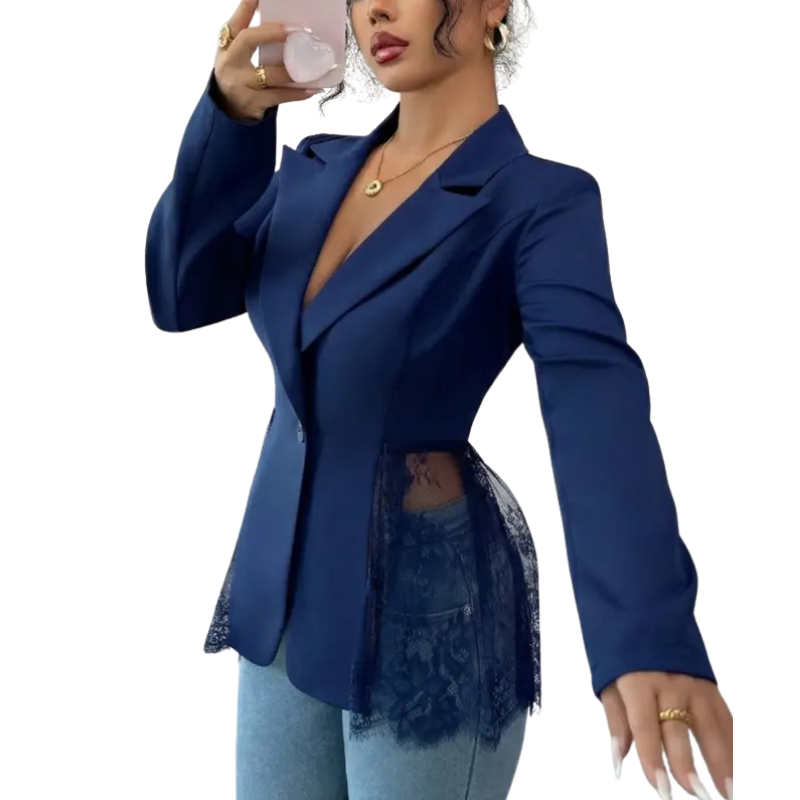 Helena - Blazer elegante con detalles de encaje