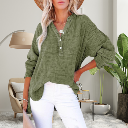 Paula | Blusa oversize de manga larga