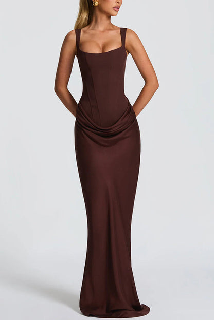 Irene | Vestido Maxi con Escote Cuadrado