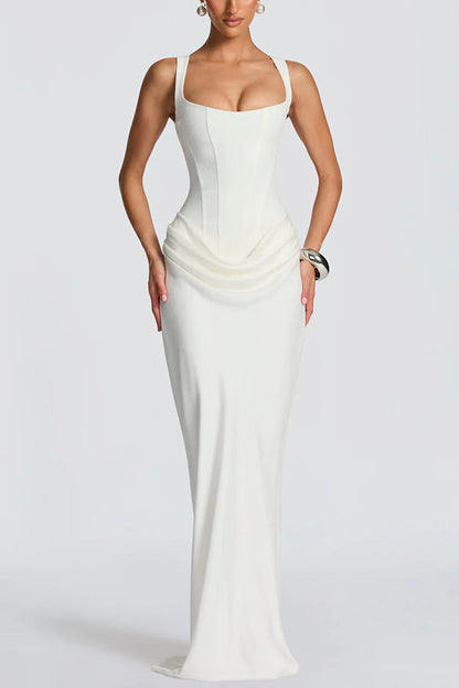Irene | Vestido Maxi con Escote Cuadrado