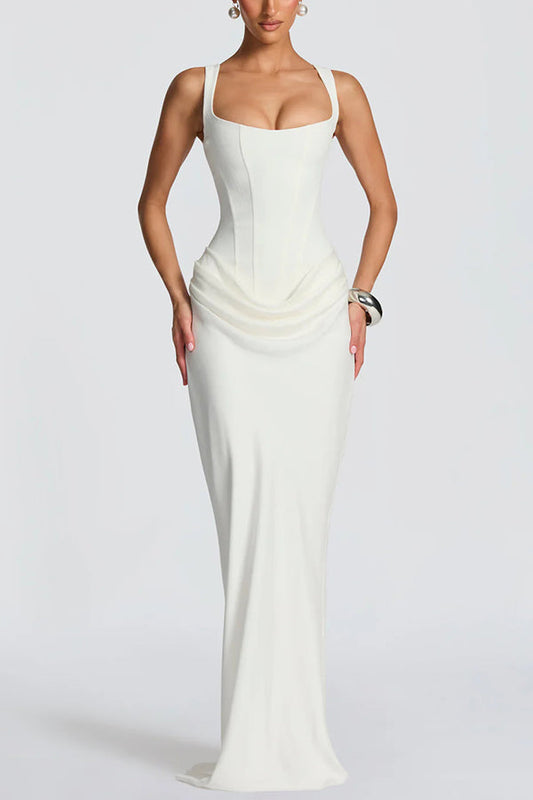 Irene | Vestido Maxi con Escote Cuadrado