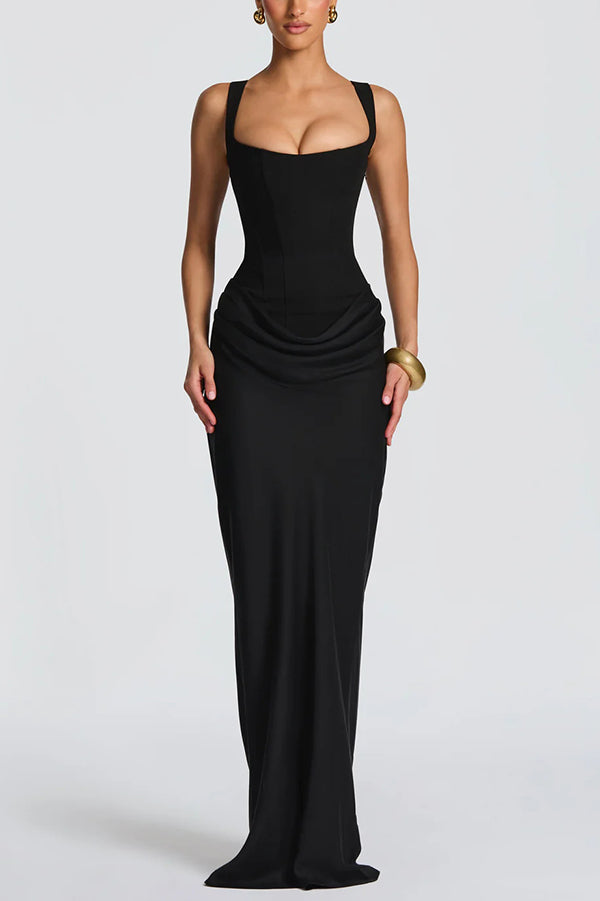Irene | Vestido Maxi con Escote Cuadrado