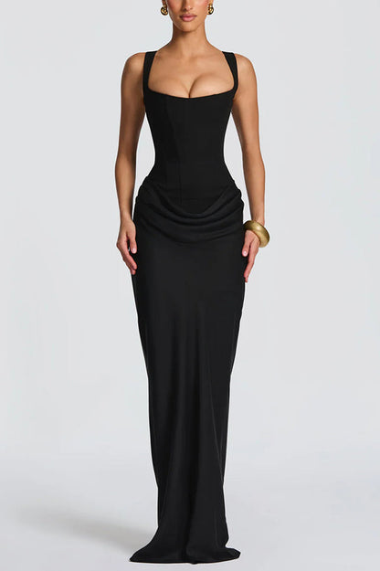 Irene | Vestido Maxi con Escote Cuadrado