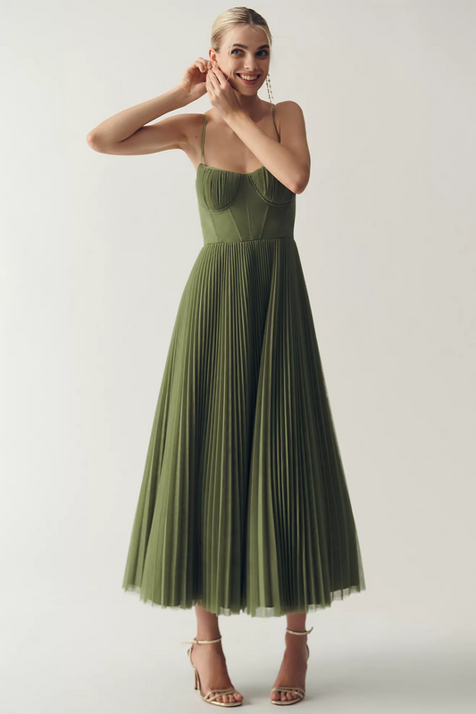 Beatriz | Vestido midi con corsé