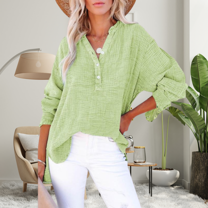 Paula | Blusa oversize de manga larga