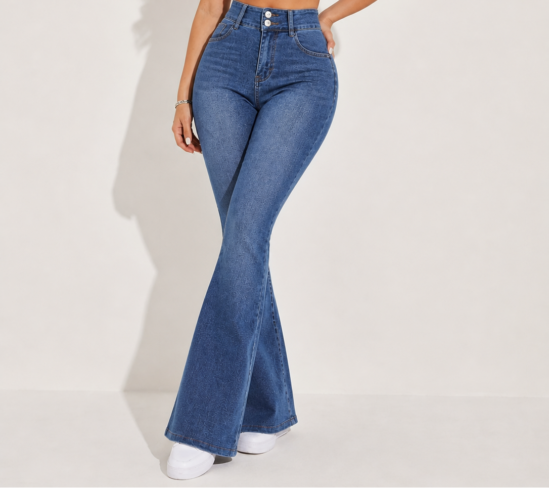 Valeria | Jeans elásticos efecto denim de tiro alto