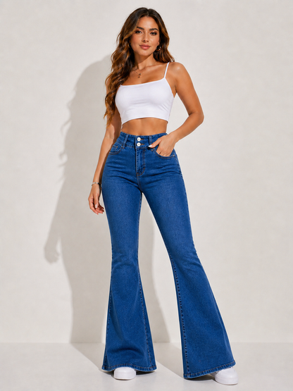 Valeria | Jeans elásticos efecto denim de tiro alto