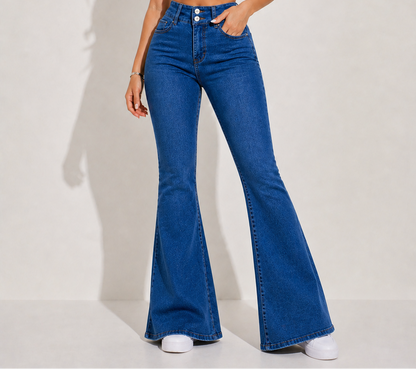 Valeria | Jeans elásticos efecto denim de tiro alto