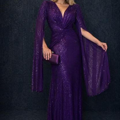 Lucía | Vestido maxi elegante con brillo