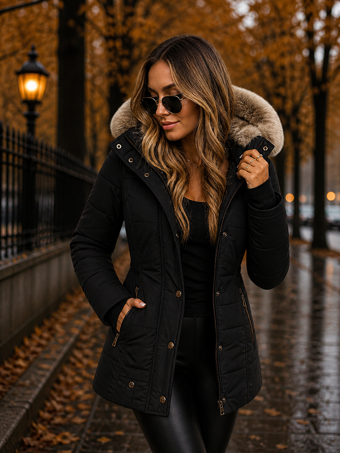 Susana | Abrigo de invierno con forro de piel