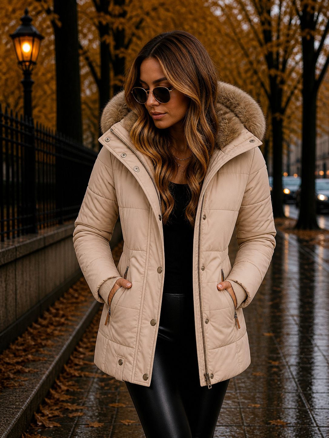 Susana | Abrigo de invierno con forro de piel