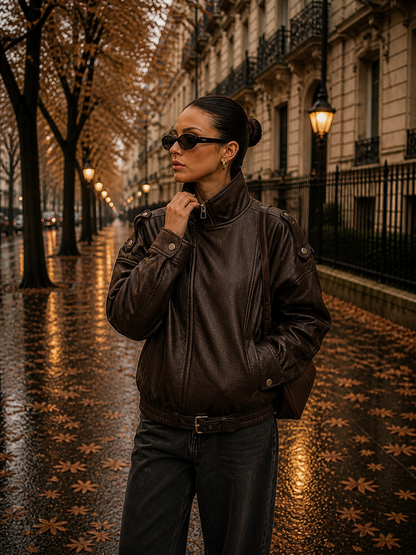 Lorena | Chaqueta efecto piel