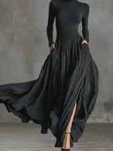 Pilar | Vestido maxi de cintura alta