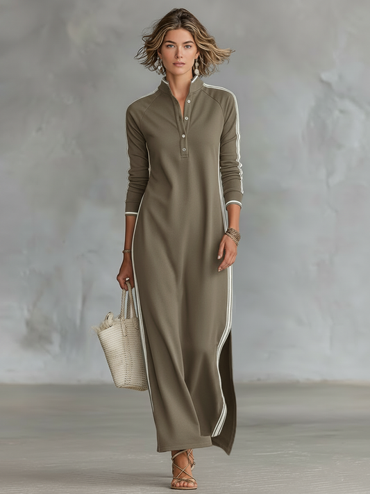 Lucía | Vestido maxi tipo sudadera