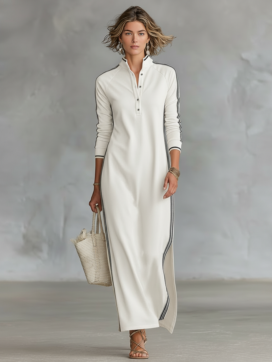 Lucía | Vestido maxi tipo sudadera