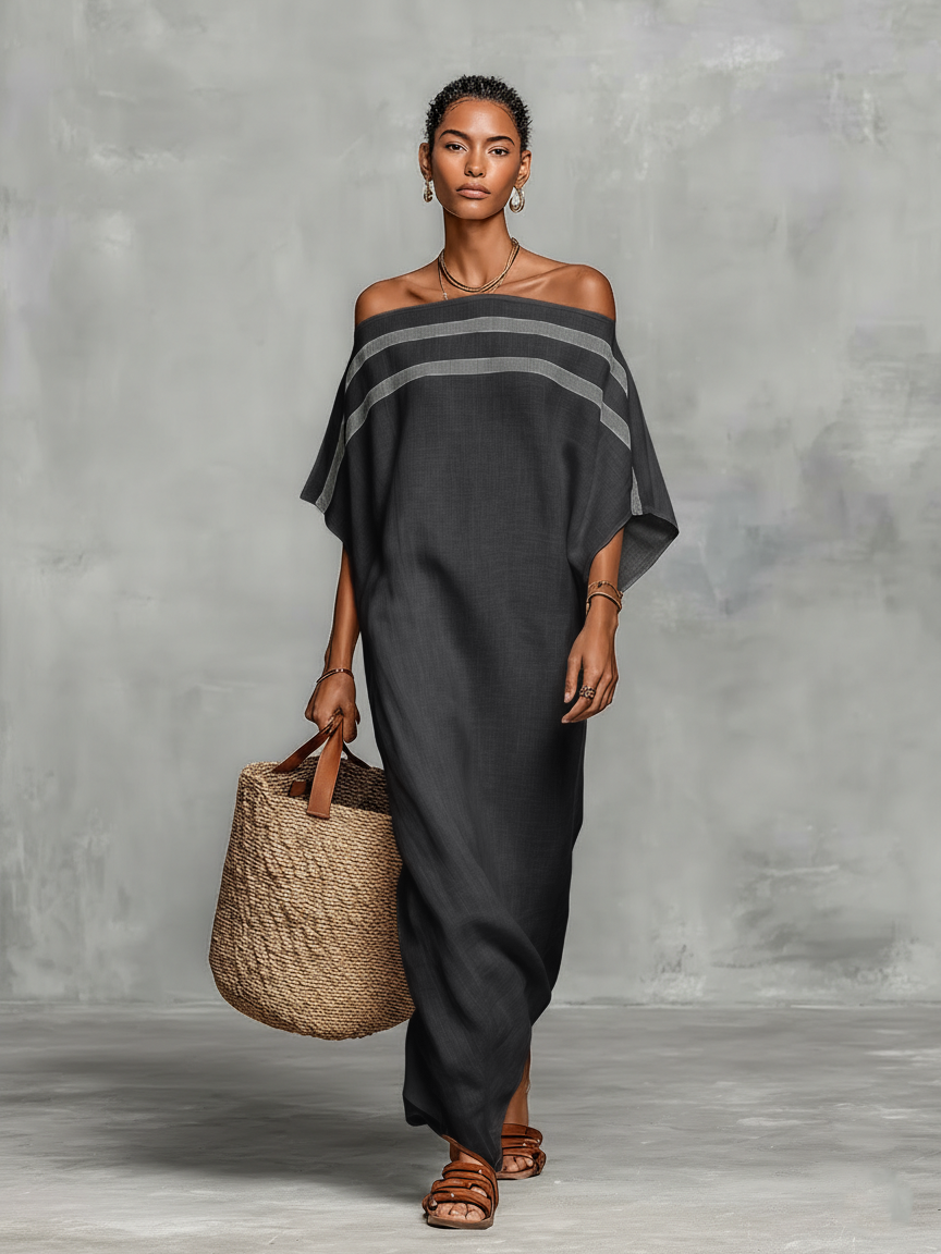 Clara ❘ Vestido maxi minimalista