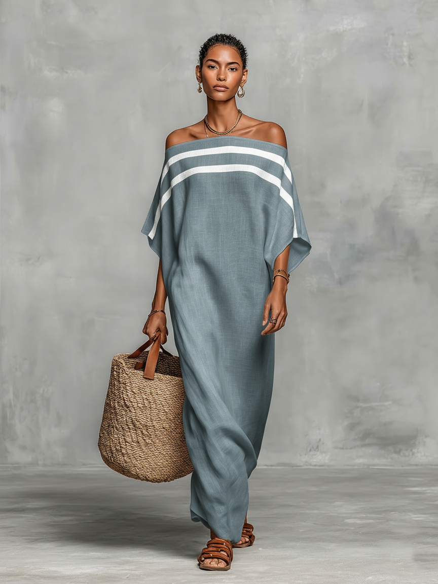Clara ❘ Vestido maxi minimalista