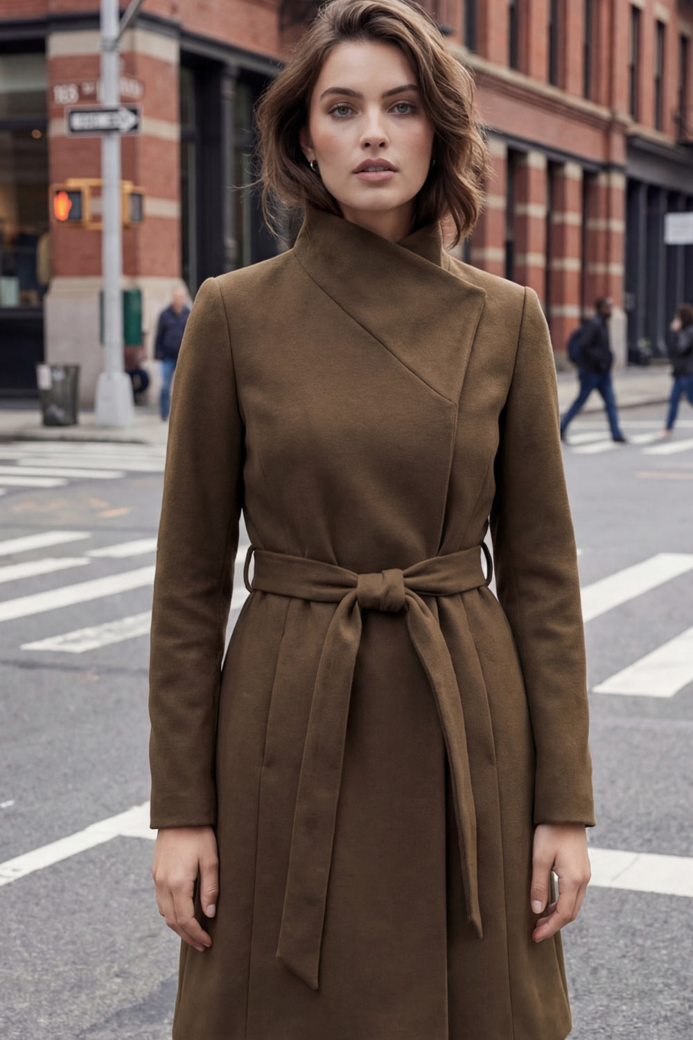 Lucía | Abrigo midi solapa