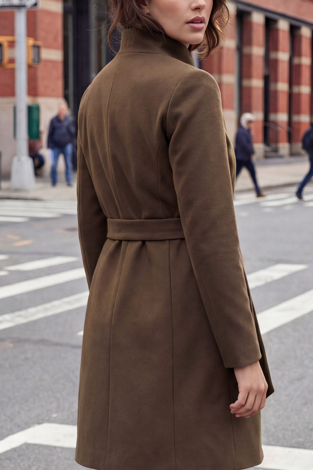 Lucía | Abrigo midi solapa