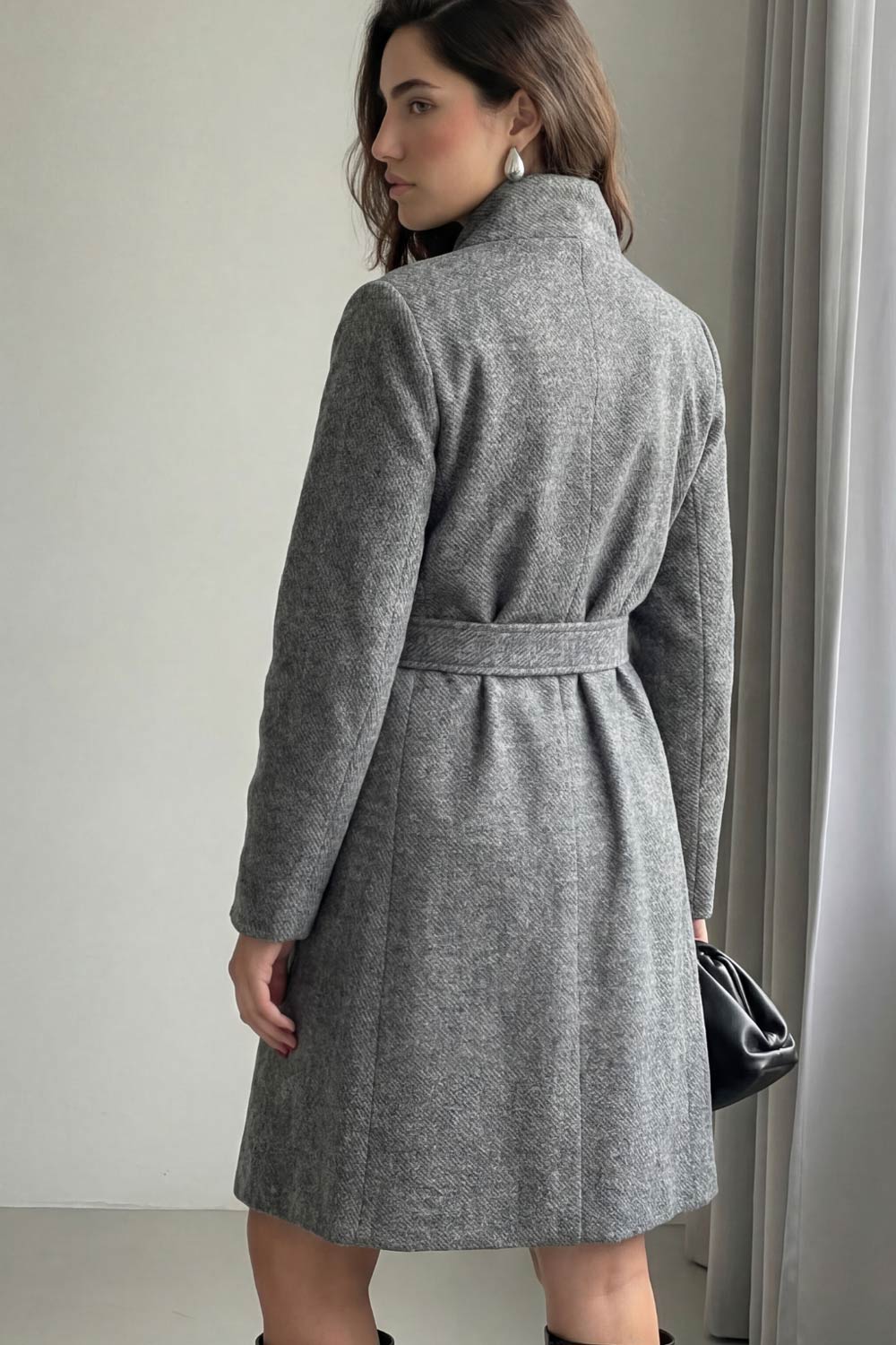 Lola | Abrigo midi solapa
