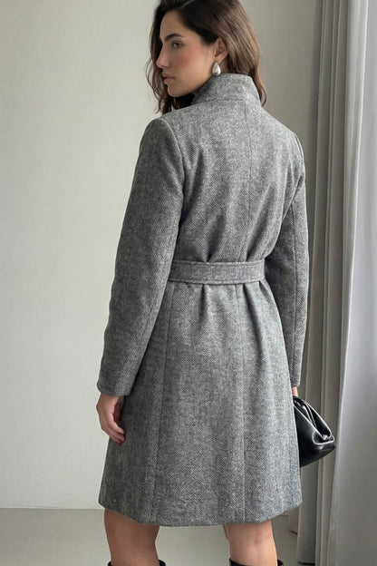 Lola | Abrigo midi solapa