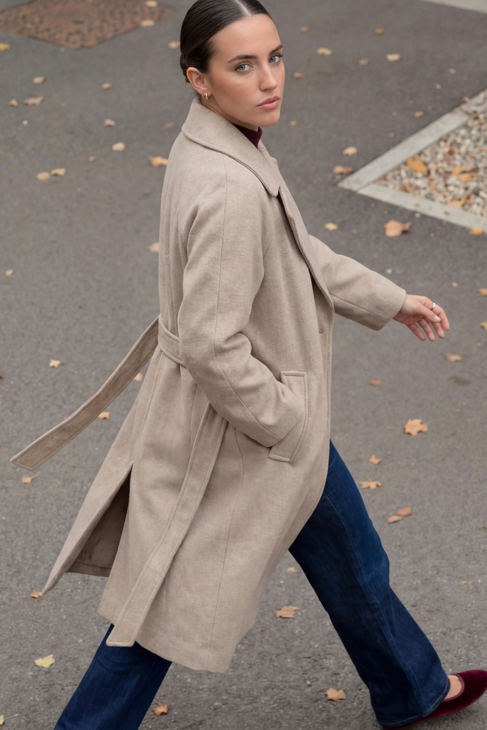 Leire | Abrigo oversized cinturón