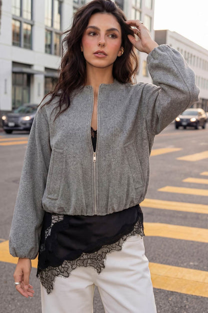 Noelia | Chaqueta  bomber bolsillos