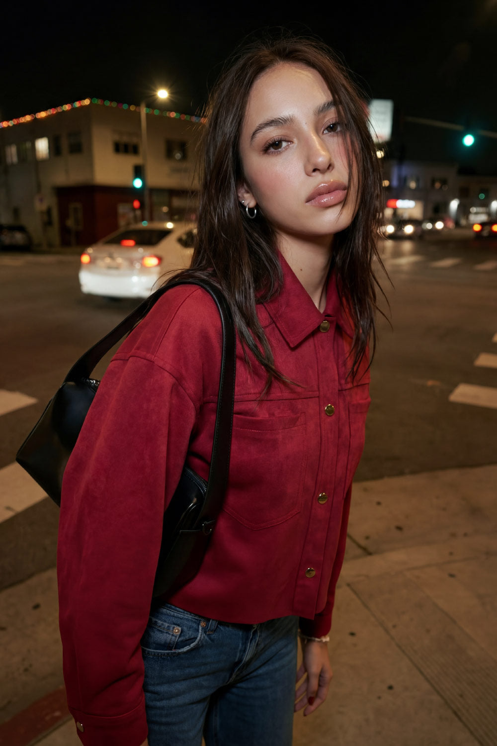 Julia | Chaqueta  corta oversized con bolsillos