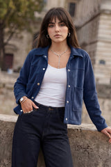 Ana | Chaqueta efecto ante bolsillos