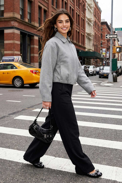 Alba | Chaqueta Lowden de rayas