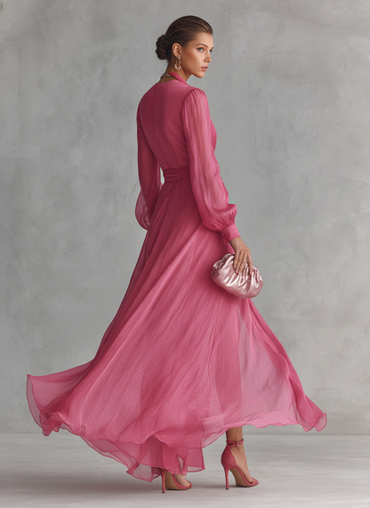 Alba ❘ Vestido largo de chiffon