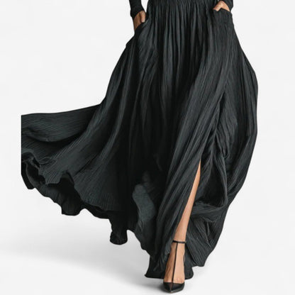 Pilar | Vestido maxi de cintura alta
