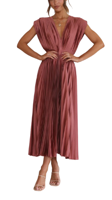 Martina  | Elegante vestido plisado